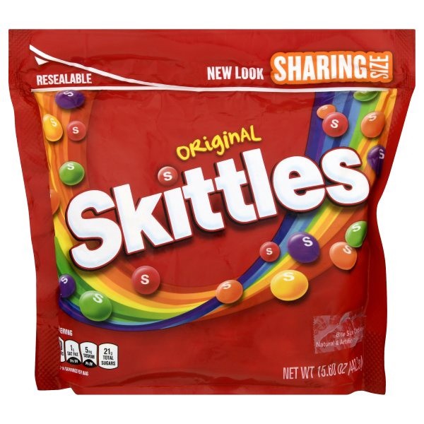 slide 1 of 4, Skittles Original Stand Up Pouch, 15.906 oz