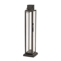 Iron And Glass 15.75 In. Taper Lantern