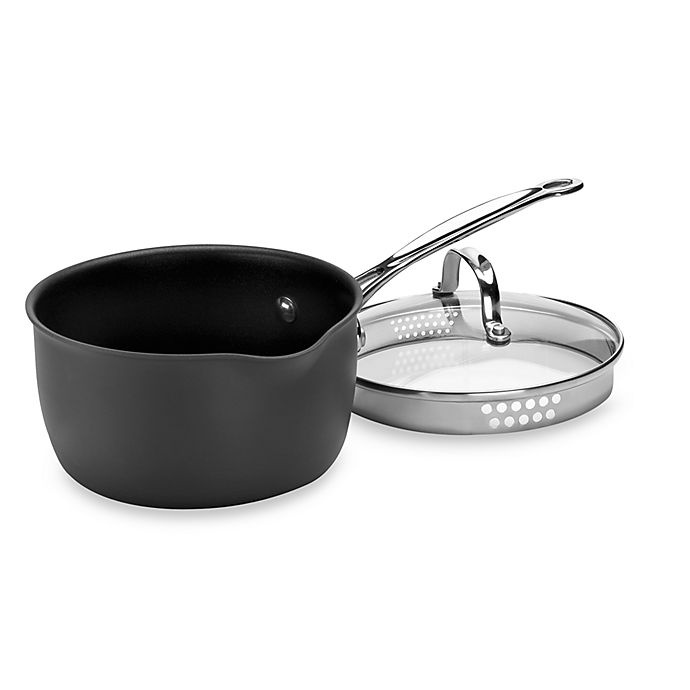 slide 1 of 1, Cuisinart Chef's Classic Nonstick Hard Anodized Pour Saucepan with Lid, 3 qt