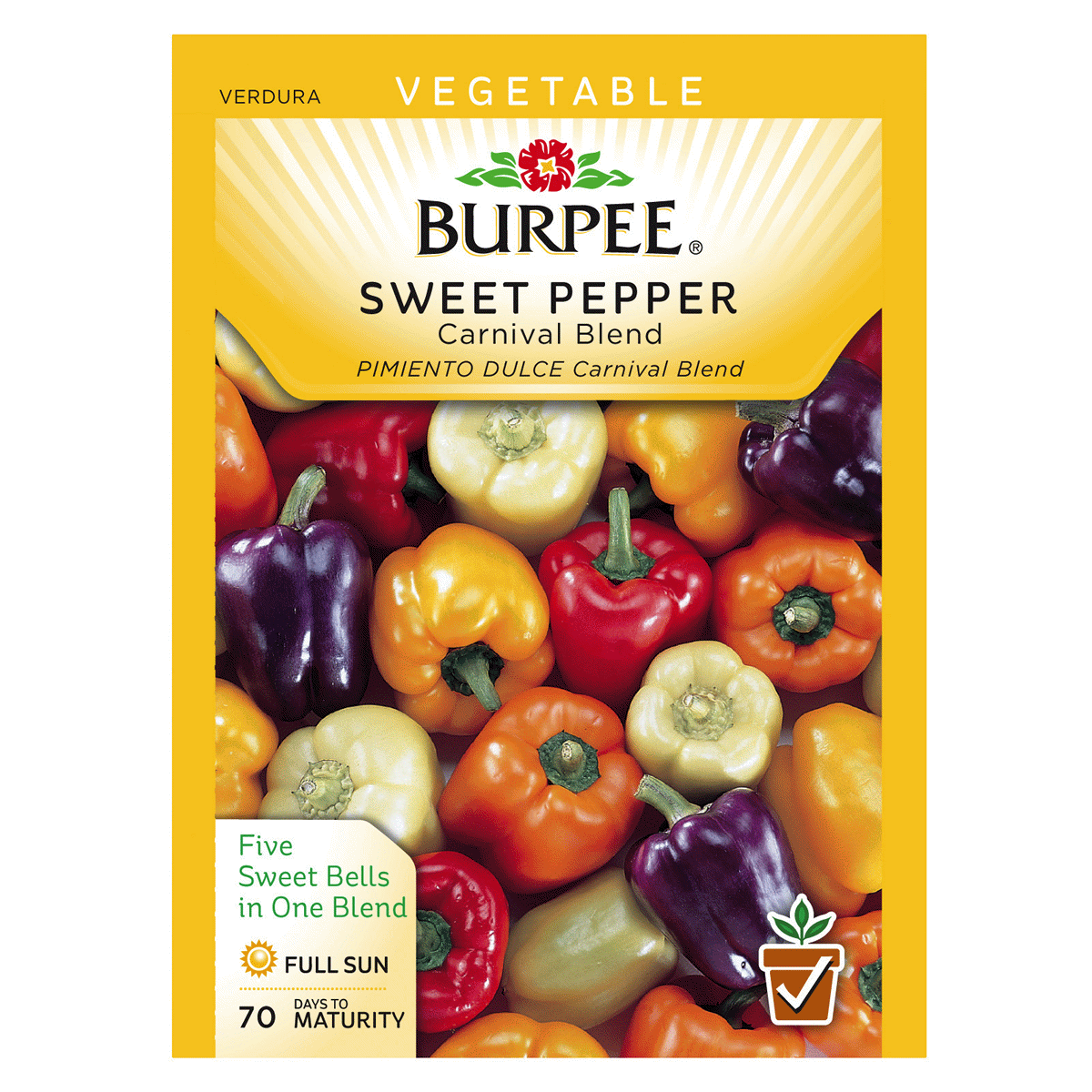 slide 1 of 1, Burpee Od - Pepper Sweet Carnival Hyb Seeds, 1 ct