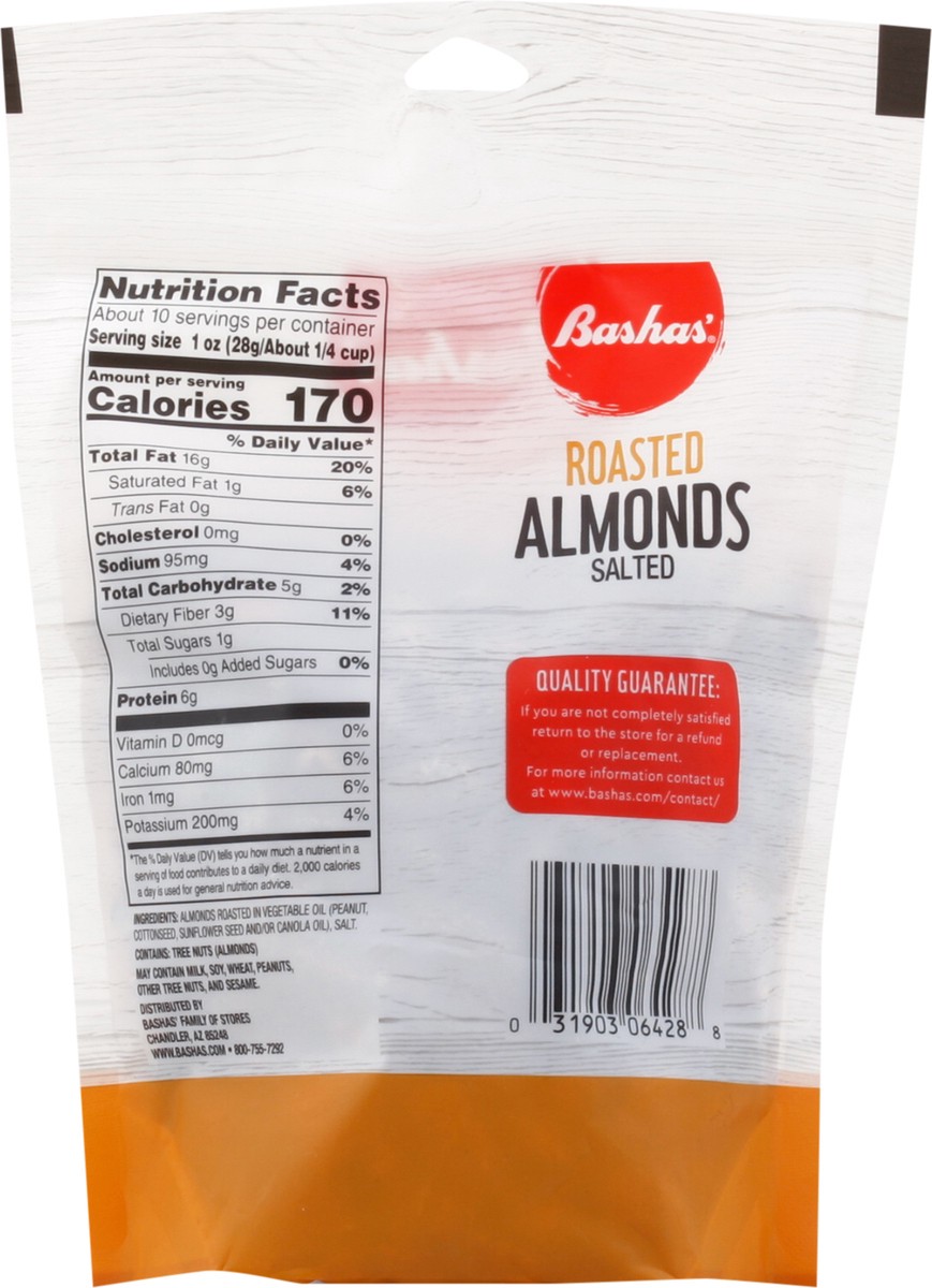 slide 12 of 13, Bashas Almnd Rstd Salted Nuts, 10.25 oz