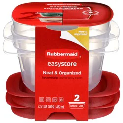 Rubbermaid Easystore Food Storage Containers 2 Each