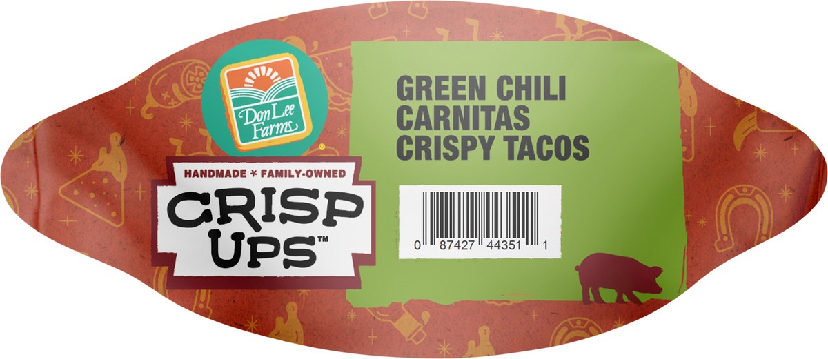 slide 7 of 8, Don Lee Farms CrispUps Green Chili Carnitas Crispy Tacos 6 Ct, 6 ct