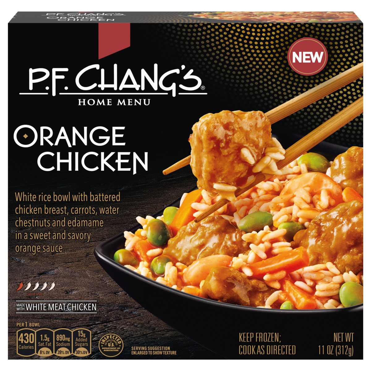 slide 5 of 13, P.F. Chang's Home Menu, Orange Chicken Bowl, Frozen Meal, 11 oz., 11 oz