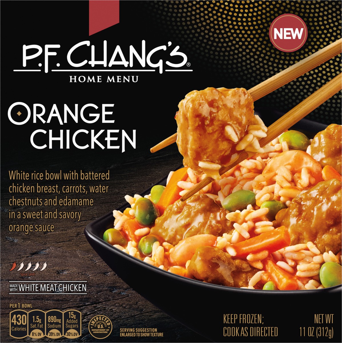 slide 3 of 13, P.F. Chang's Home Menu, Orange Chicken Bowl, Frozen Meal, 11 oz., 11 oz