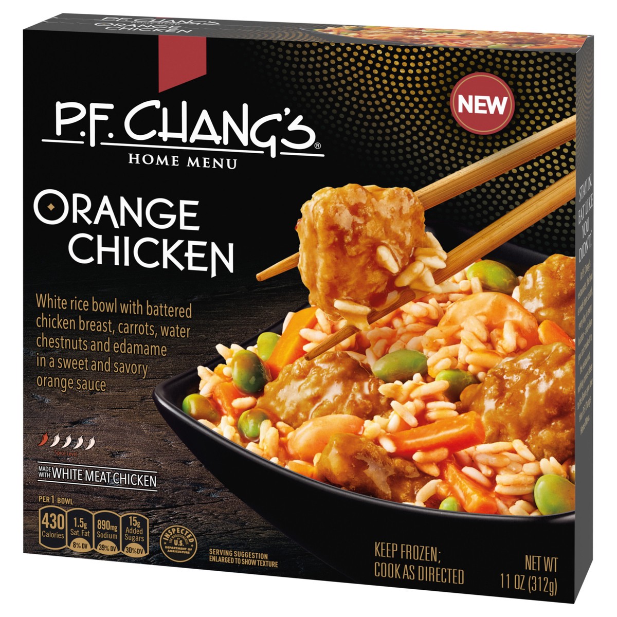 slide 10 of 13, P.F. Chang's Home Menu, Orange Chicken Bowl, Frozen Meal, 11 oz., 11 oz
