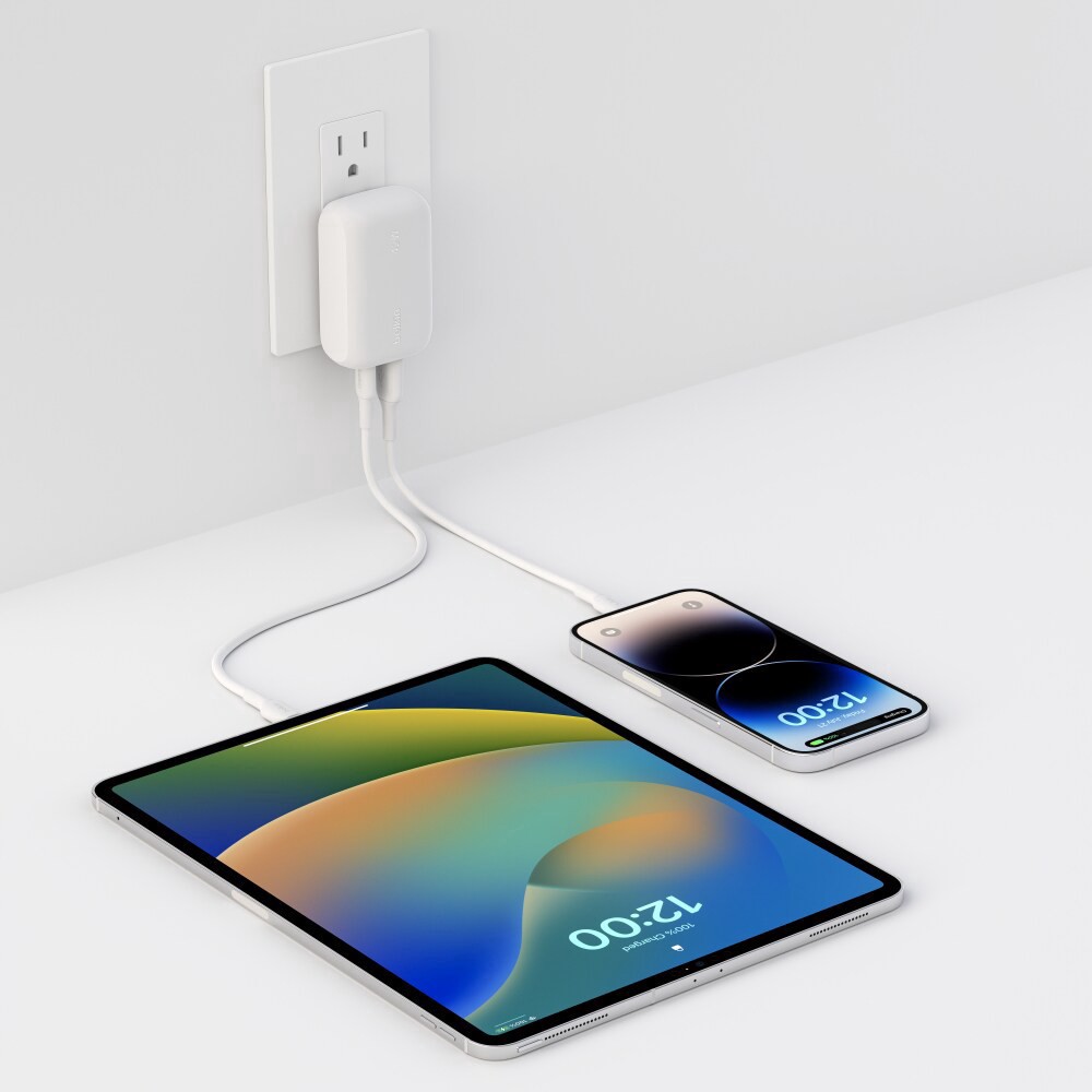 slide 2 of 4, Belkin BoostCharge 42W Dual Port Wall Charger, 1 ct