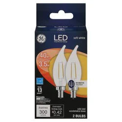 General Electric Led Cac Long Life Low Energy Decorative Light Bulb