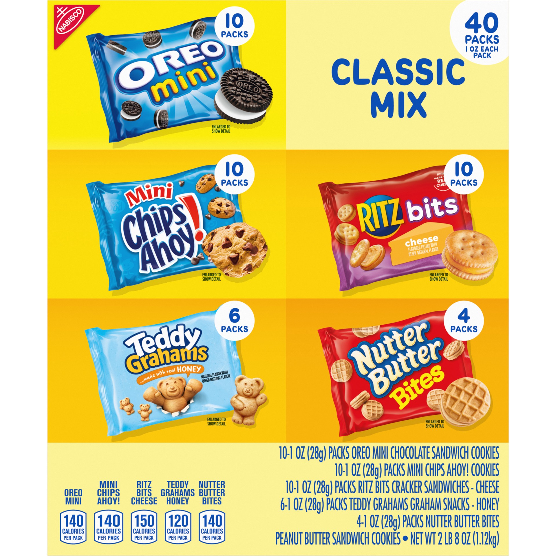 slide 2 of 5, Nabisco Classic Mix, 40 ct