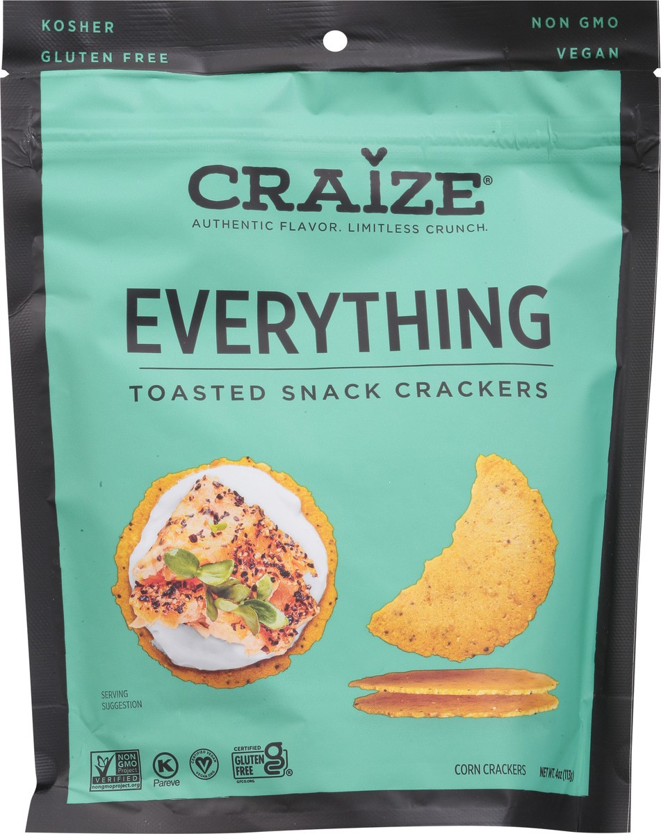 slide 3 of 9, Craize Everything Toasted Snack Crackers 4 oz, 4 oz