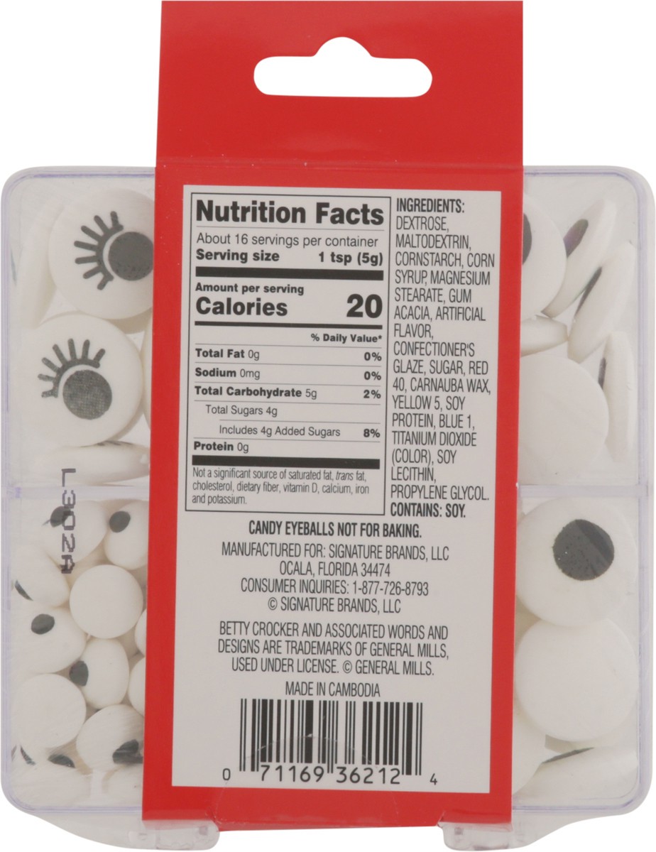 slide 7 of 13, Betty Crocker Dessert Decorations Candy Eyeballs 2.89 oz, 2.89 oz