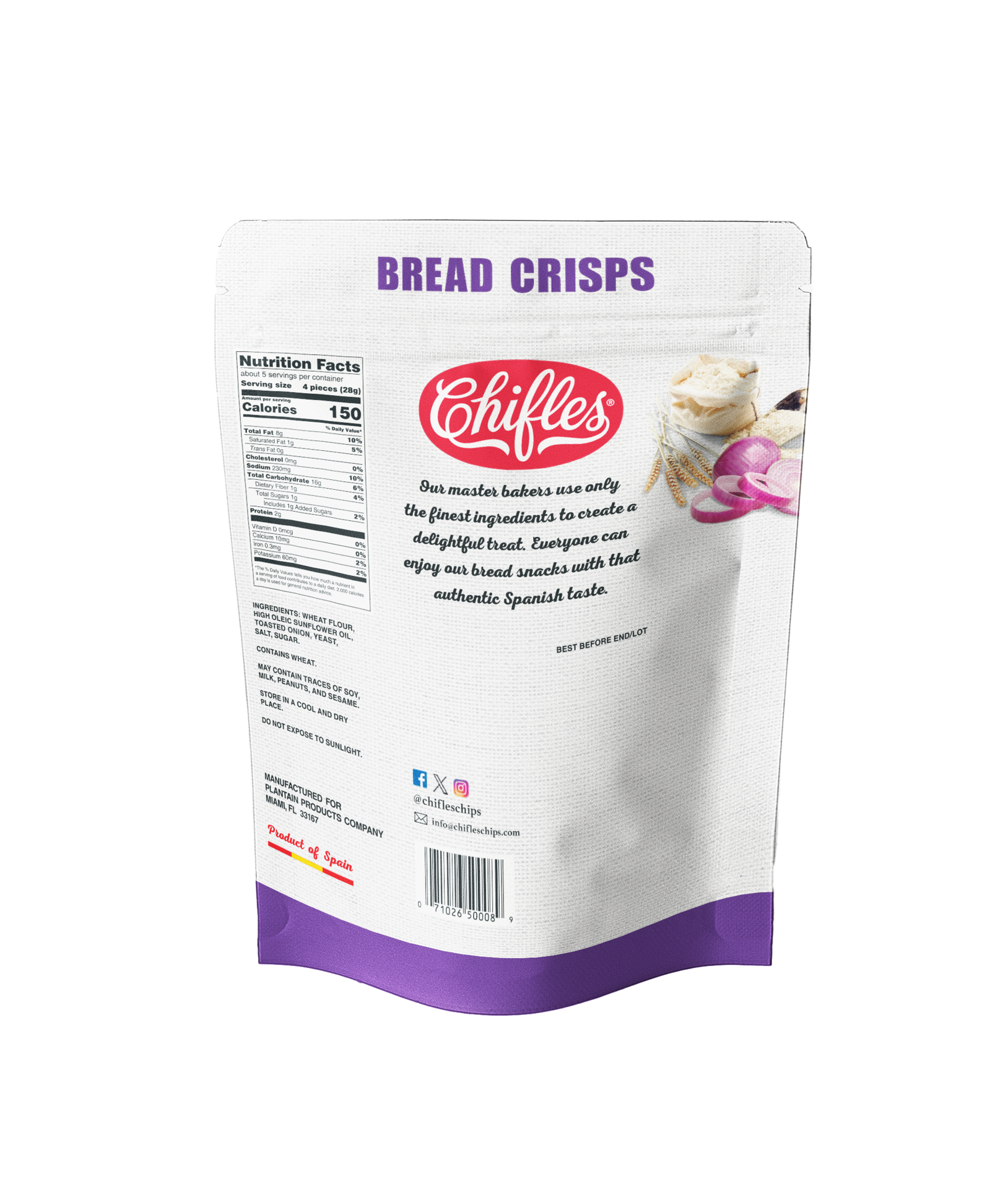 slide 2 of 2, Chifle Valentina Onion Bread Crisps, 5.3 oz