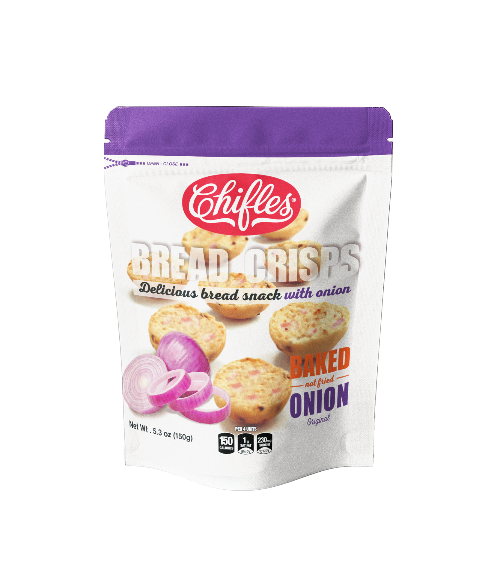 slide 1 of 2, Chifle Valentina Onion Bread Crisps, 5.3 oz