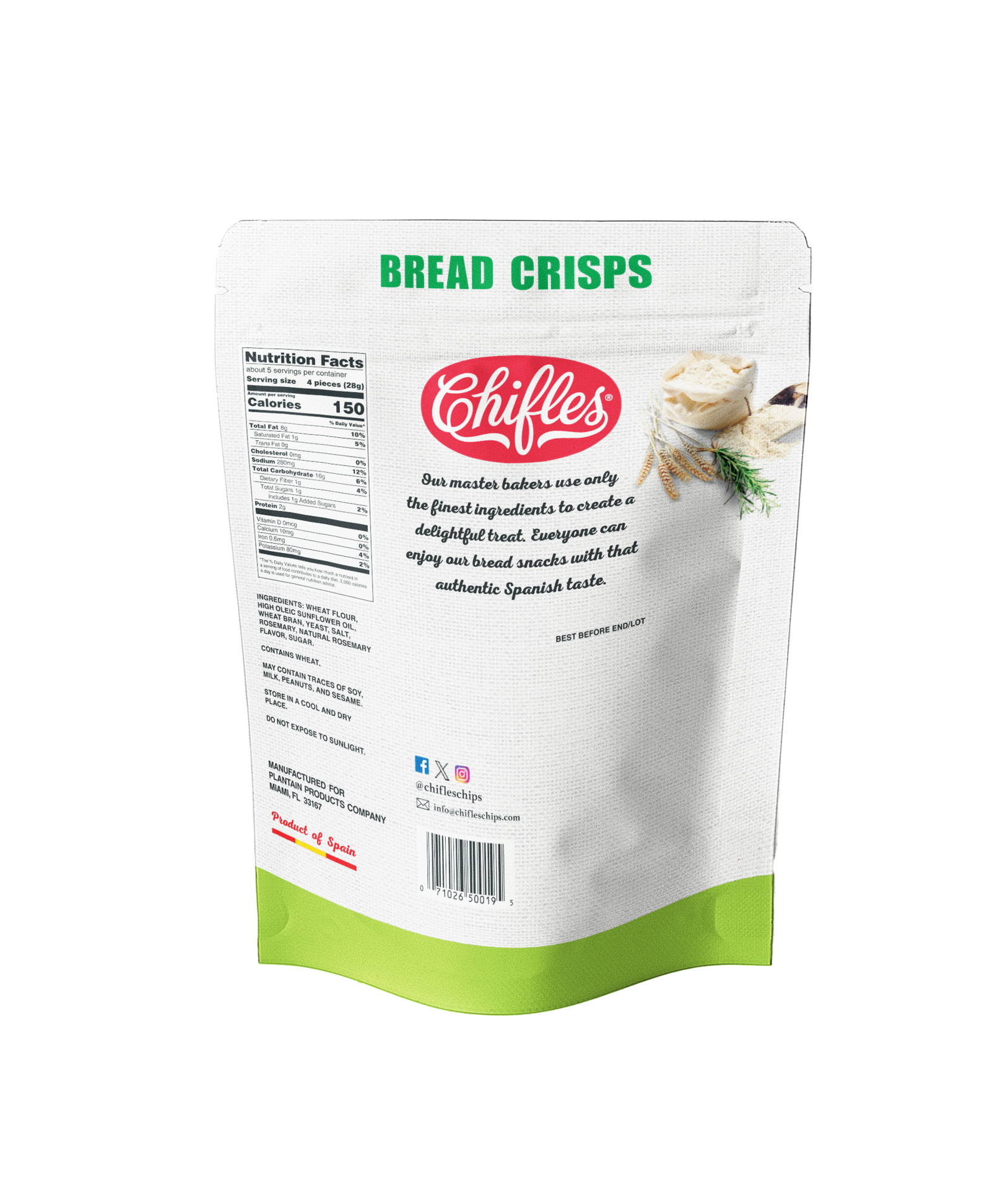 slide 2 of 2, Chifle Valentina Rosemary Bread Crisps, 5.3 oz