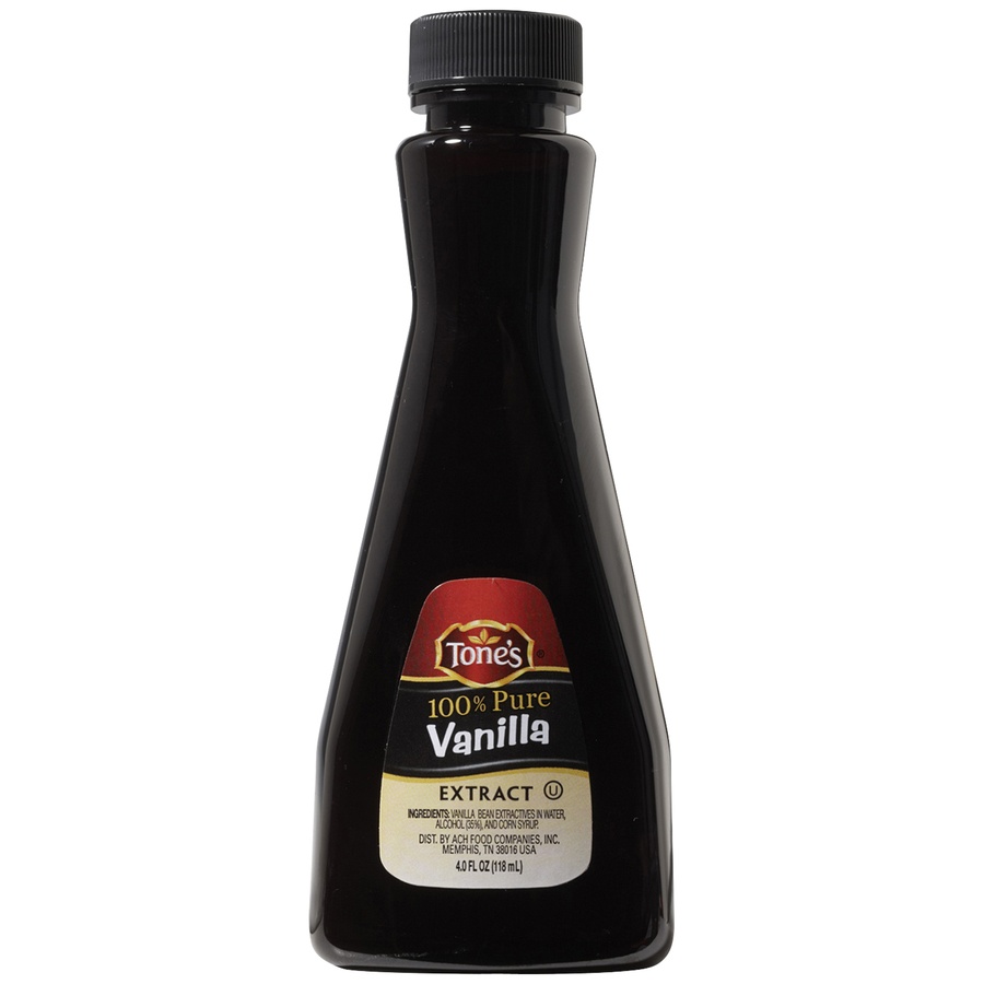 slide 1 of 1, Tone's 100% Pure Vanilla Extract, 4 fl oz