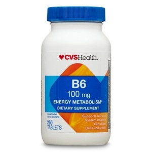 slide 1 of 1, CVS Health Vitamin B6 Tablets, 250 ct; 100 mg