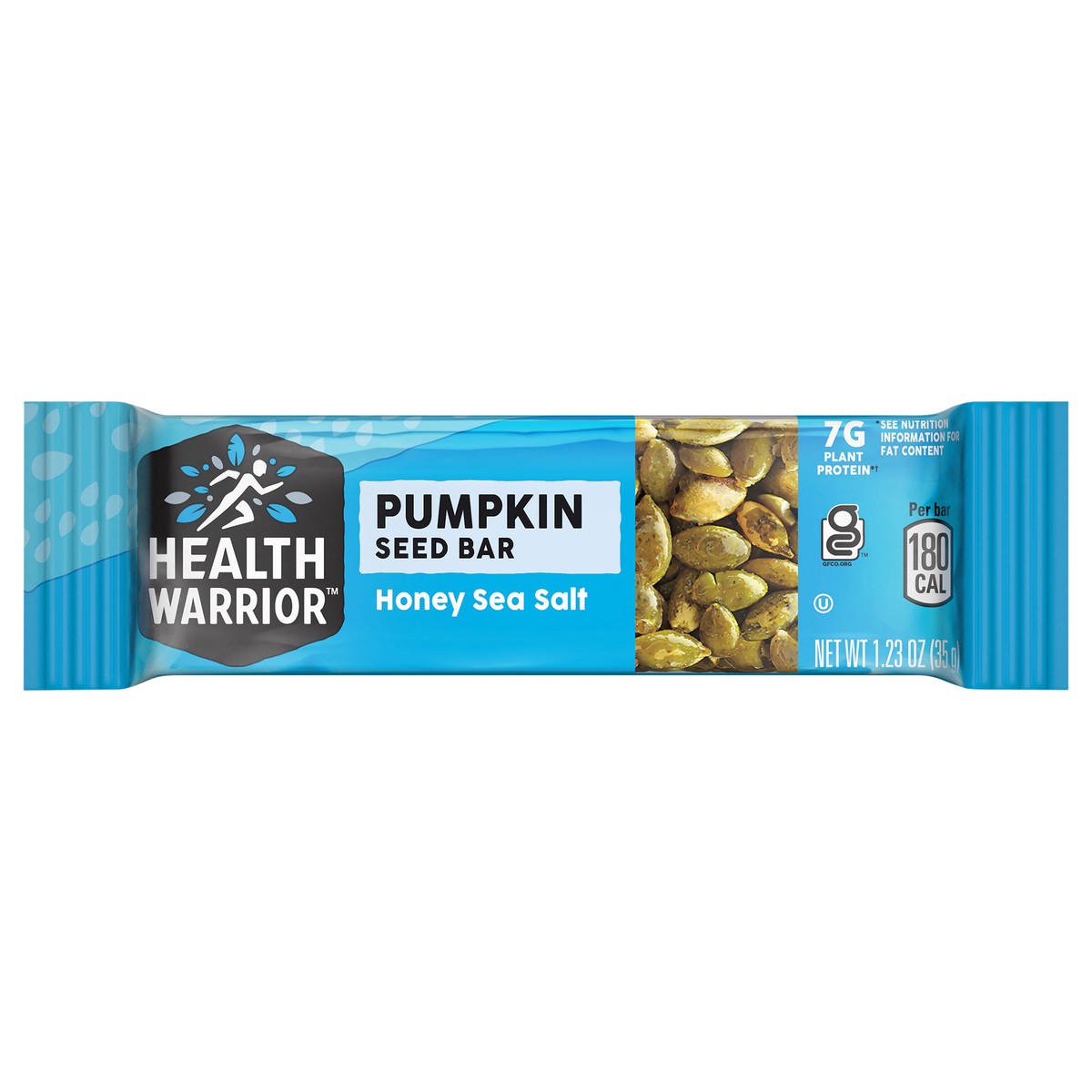 slide 5 of 8, Health Warrior Pumpkin Seed Bar Honey Sea Salt 1.23 Oz, 1.23 oz