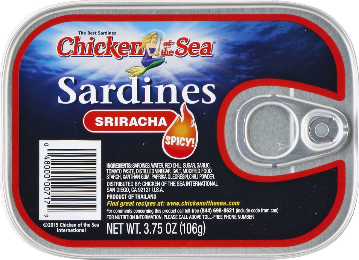 slide 3 of 4, Chicken of the Sea Sriracha Sardines, 3.75 oz