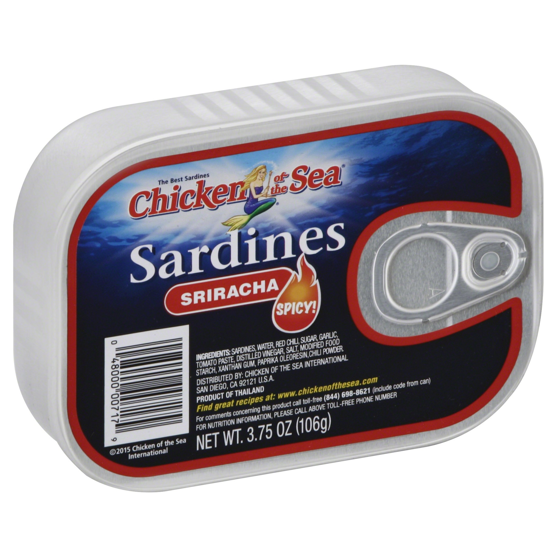 slide 1 of 4, Chicken of the Sea Sriracha Sardines, 3.75 oz