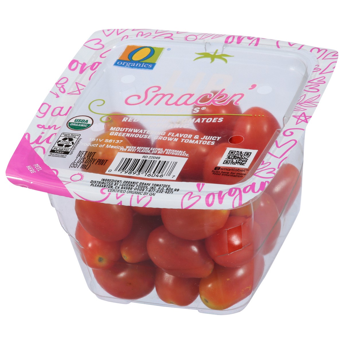 slide 4 of 12, O Orgnc Tomatoes Lip Smackn Red Grape, 1 pint