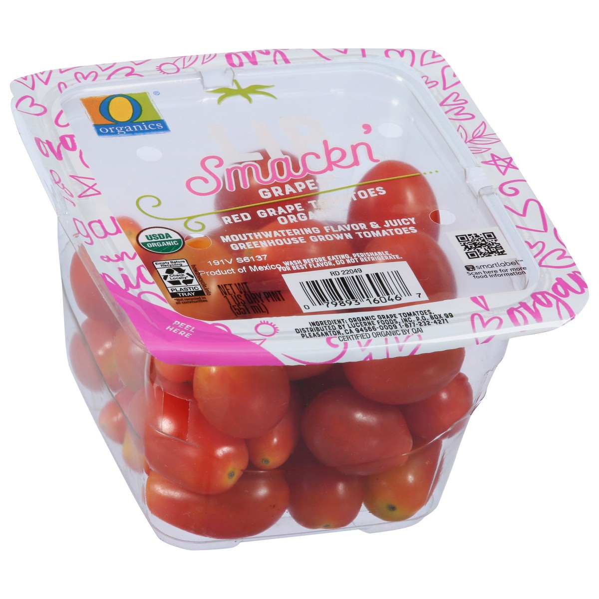 slide 3 of 12, O Orgnc Tomatoes Lip Smackn Red Grape, 1 pint