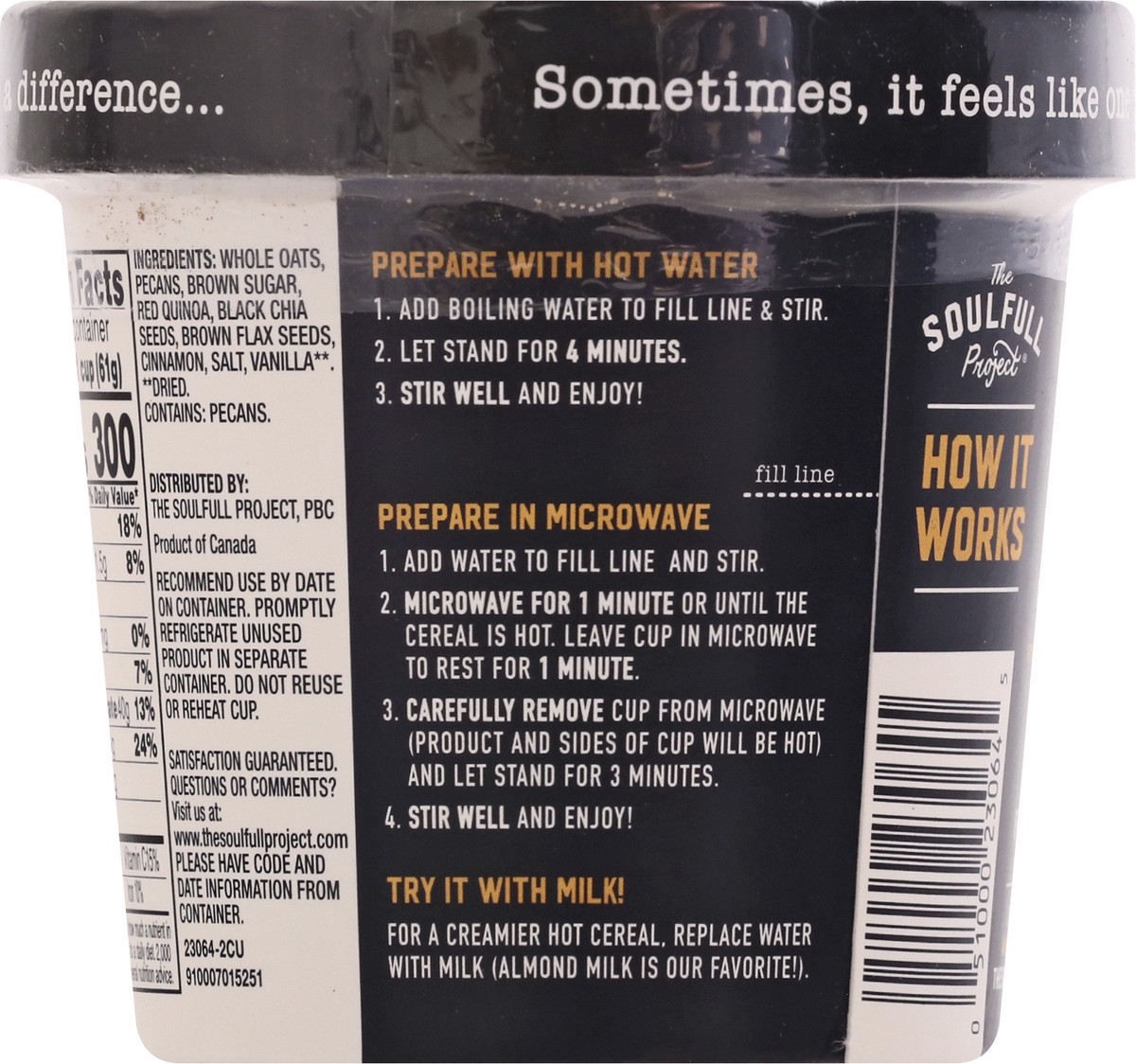 slide 5 of 9, The Soulfull Project Multigrain Brown Sugar Pecan Hot Cereal 2.15 oz, 2.15 oz