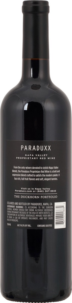 slide 2 of 9, Paraduxx Red Wine, Proprietary, Napa Valley, 750 ml