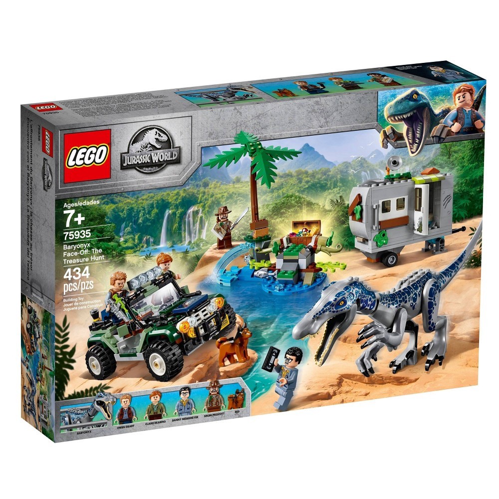 slide 4 of 7, LEGO Jurassic World Baryonyx Face-Off: The Treasure Hunt 75935 Toy Dinosaur Building Kit, 1 ct