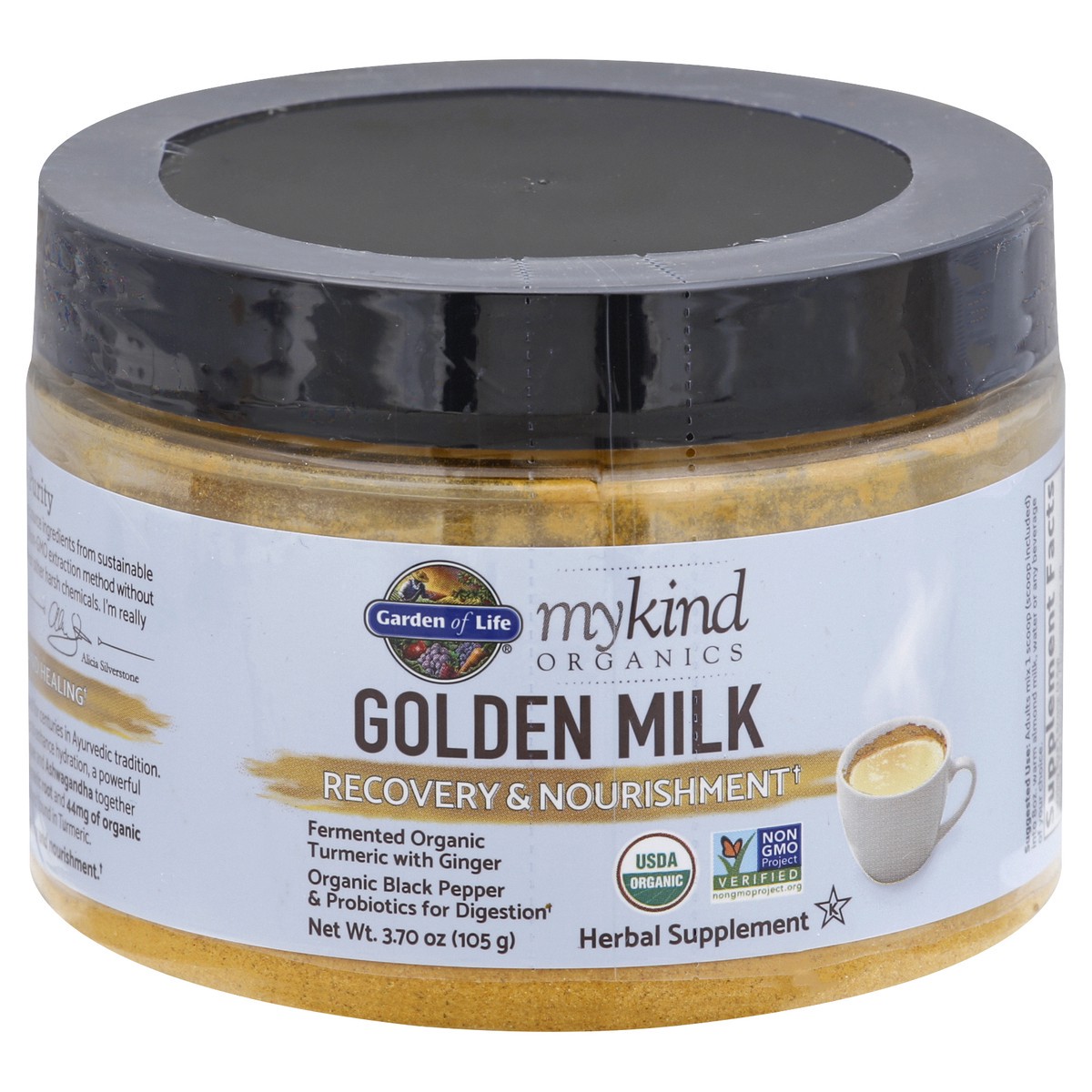 slide 2 of 3, Garden of Life My Kind Organics Golden Milk Powder, 3.7 oz