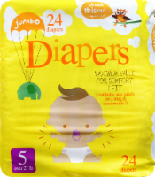 slide 1 of 1, Check This Out... Maximum Value Jumbo Diapers Size 5, 24 ct