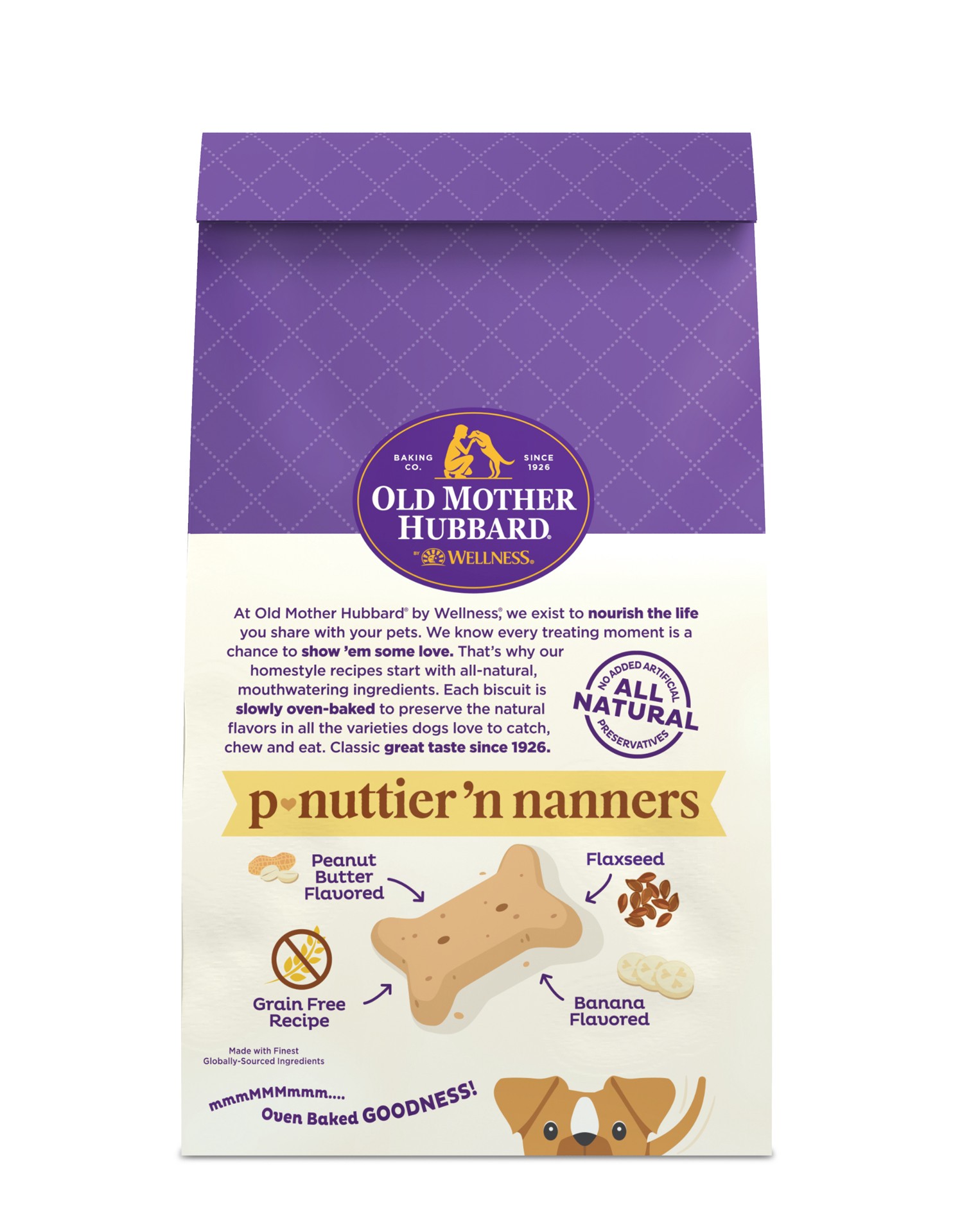 slide 2 of 3, Old Mother Hubbard By Wellness P-Nuttier'N Nanners Mini, 14 oz