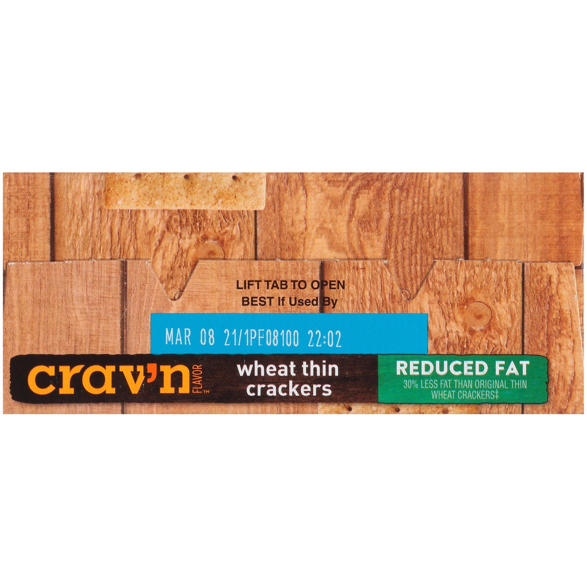 slide 7 of 9, Crav'n Flavor Reduced Fat Thin Wheat Crackers, 8.5 oz