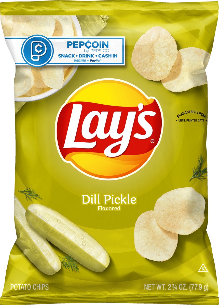 slide 6 of 7, Lay's Dill Pickle Flavored Potato Chips 2.75 oz, 2.75 oz