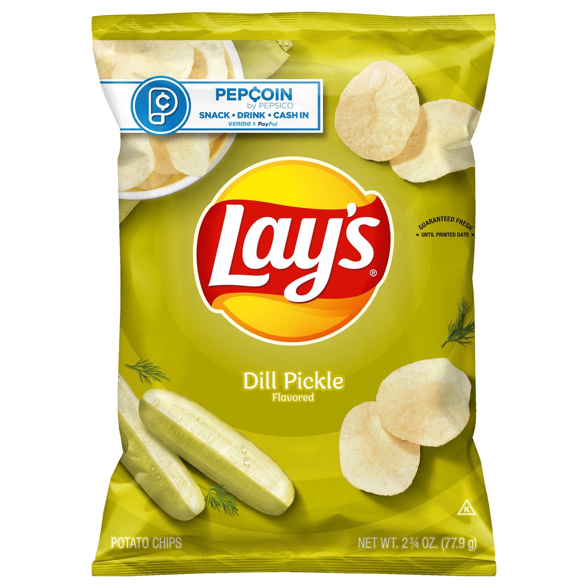 slide 1 of 7, Lay's Dill Pickle Flavored Potato Chips 2.75 oz, 2.75 oz