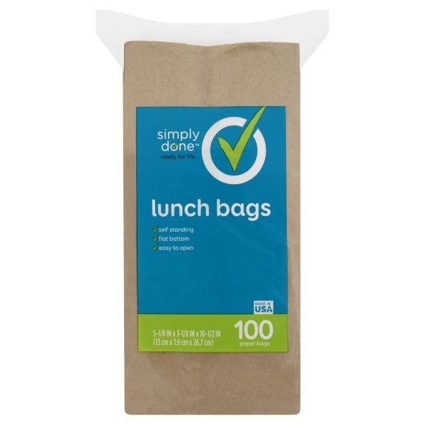 slide 1 of 1, Simply Done Large Lunch Bag, 100 ct