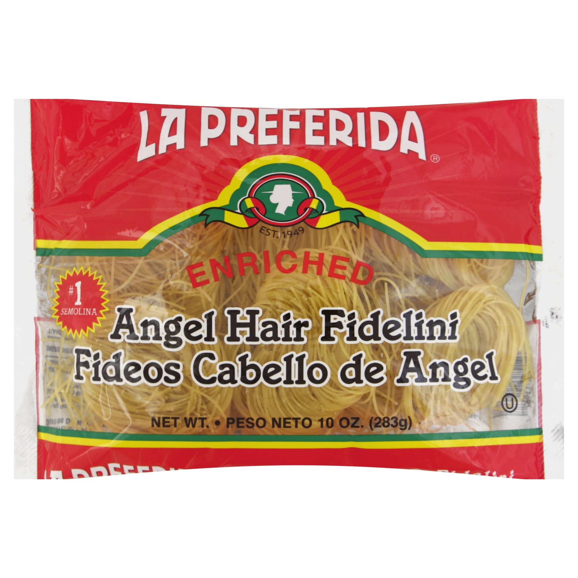 slide 1 of 5, La Preferida Angel Hair Fidelini, 10 oz