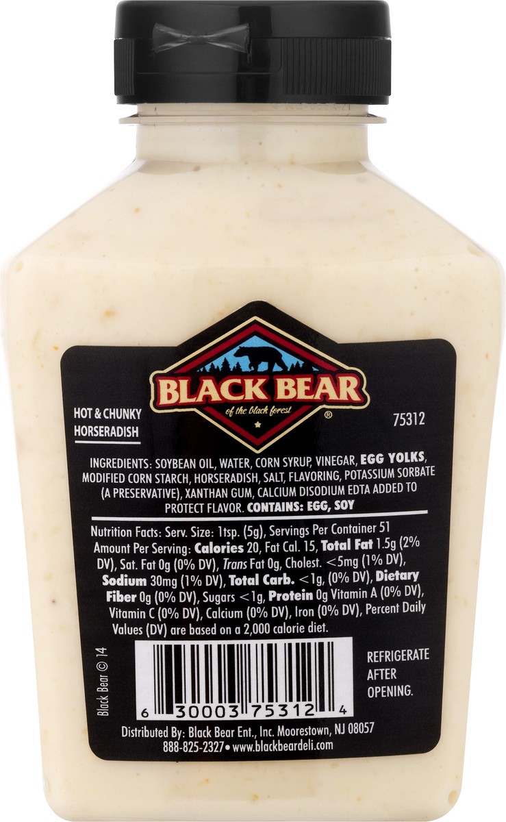 slide 6 of 12, Black Bear Hot & Chunky Horseradish Sauce 9 oz, 9 oz