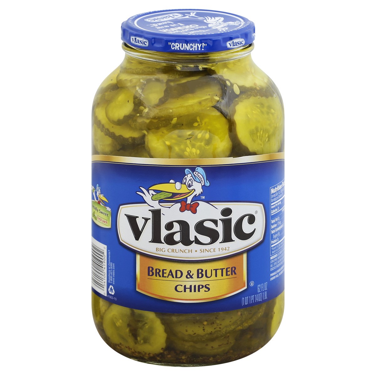 slide 2 of 3, Vlasic Bread and Butter Chips 62 oz, 62 fl oz