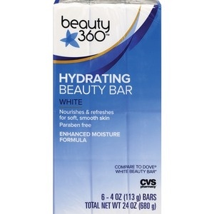 slide 1 of 1, Beauty 360 White Beauty Bar, 6 ct; 4 oz