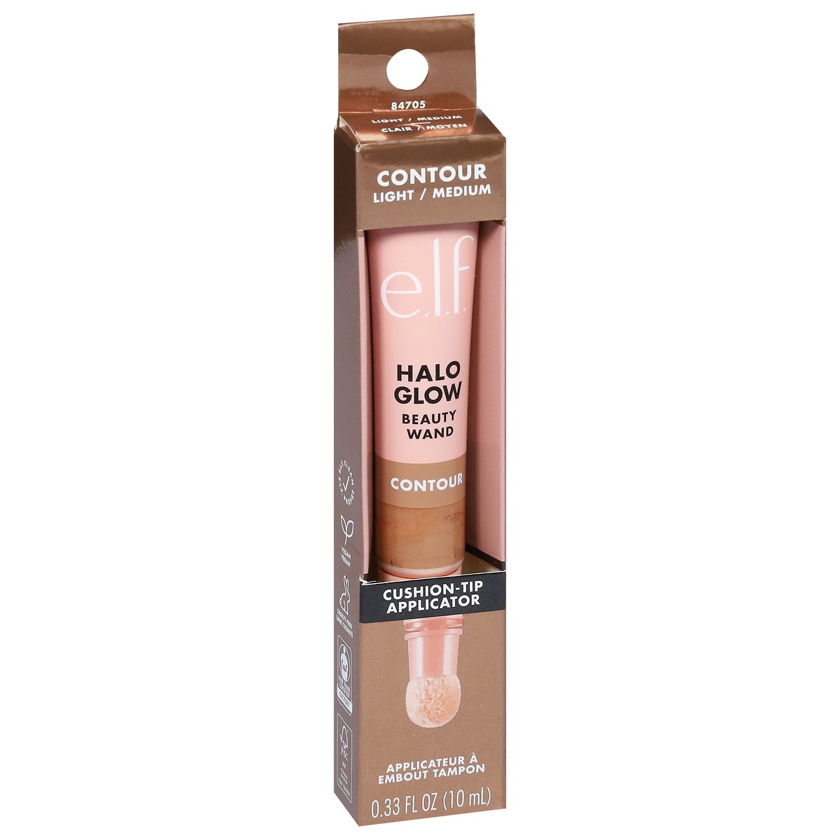 slide 12 of 12, e.l.f. Light/Medium Halo Glow Cushion-Tip Applicator Contour 0.33 fl oz, 0.33 fl oz