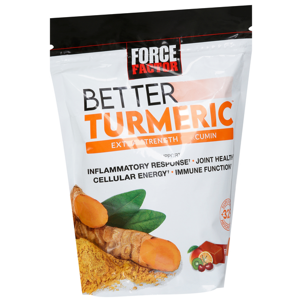 Force Factor Better Turmeric, Extra Strength Curcumin, Fruit Splash ...