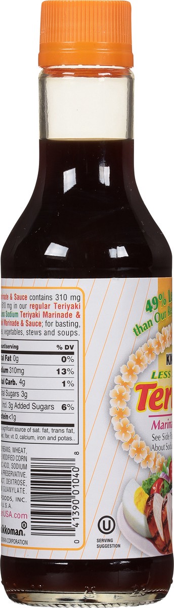 slide 2 of 7, Kikkoman Lite Teriyaki Sauce, 10 fl oz
