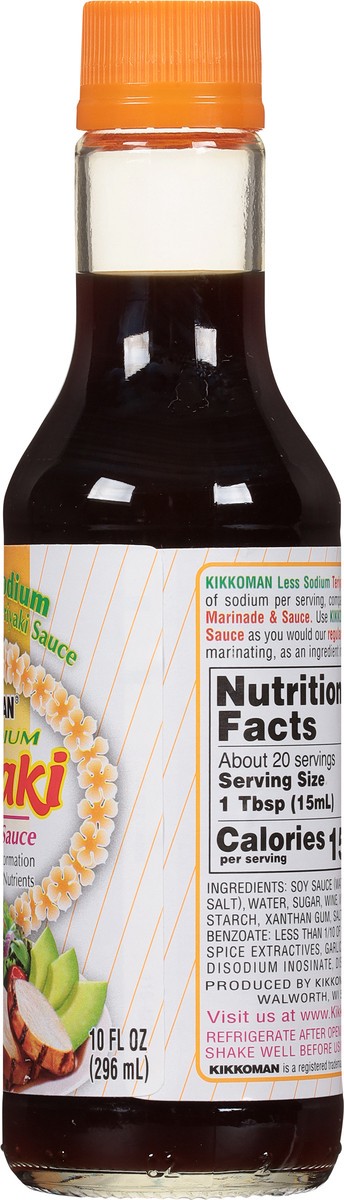 slide 6 of 7, Kikkoman Lite Teriyaki Sauce, 10 fl oz