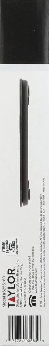 slide 12 of 12, Taylor Scale - Black, 1 ct