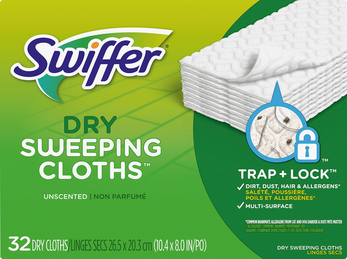 slide 4 of 4, Swiffer Sweeper Dry Sweeping Cloths - Unscented - 32ct, 