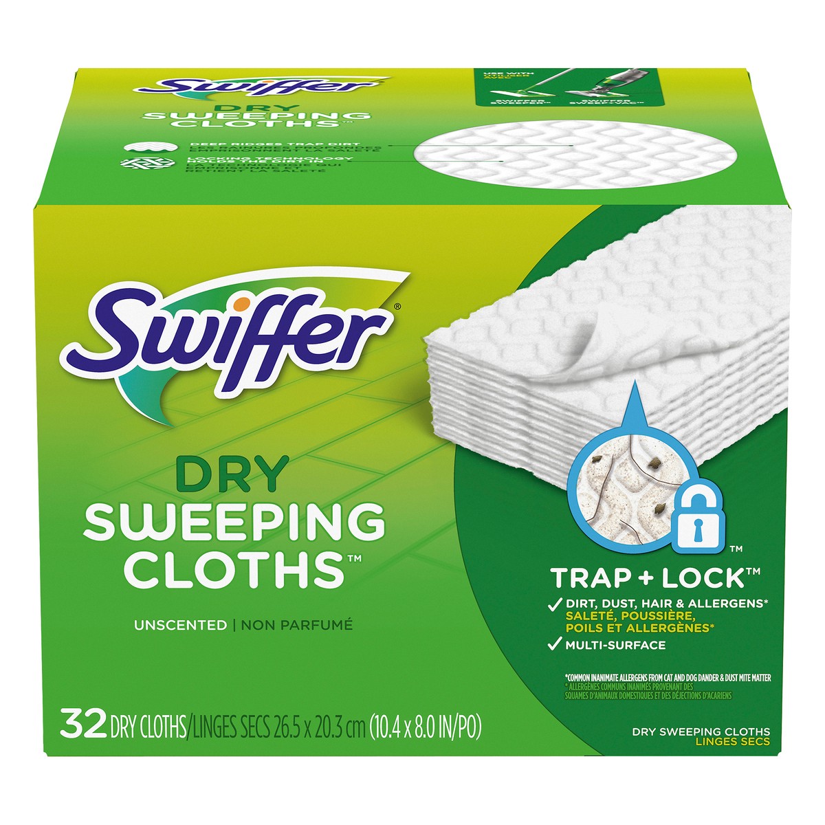 slide 1 of 4, Swiffer Sweeper Dry Sweeping Cloths - Unscented - 32ct, 