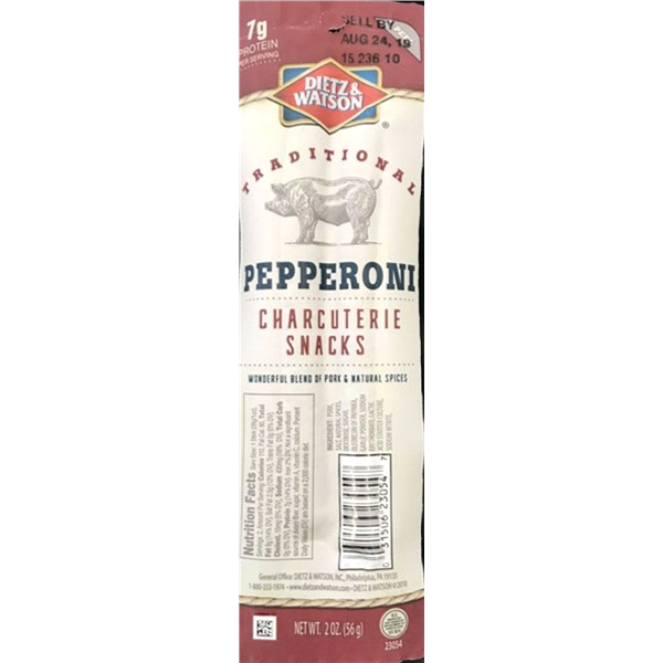 slide 1 of 9, Dietz & Watson Traditional Pepperoni Charcuterie Snacks 2 oz, 2 oz