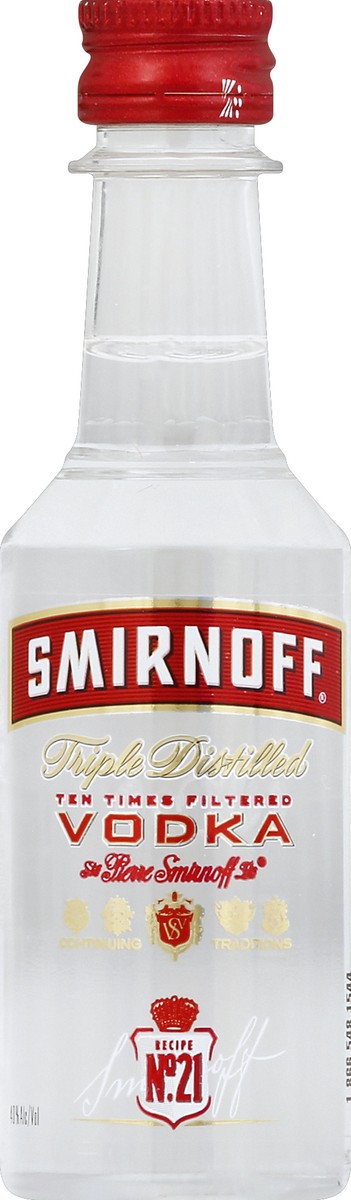 slide 1 of 4, Smirnoff Vodka 50 ml, 50 ml