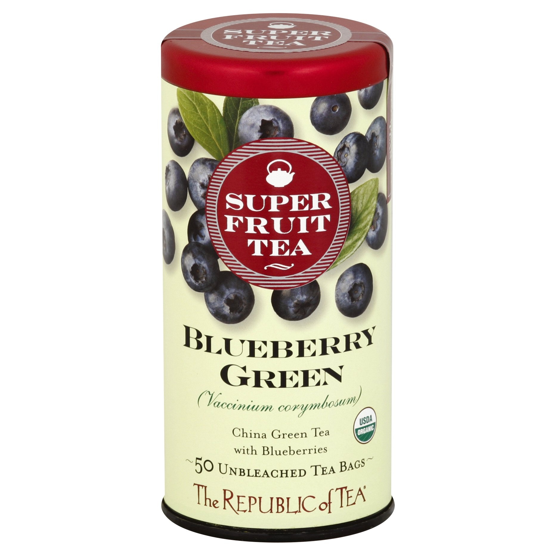 slide 1 of 1, The Republic of Tea Blueberry Green Tea Bags, 50 ct