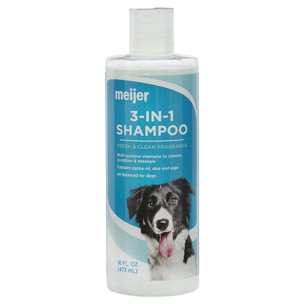 slide 1 of 1, Meijer 3 in 1 Pet Shampoo, 16 oz
